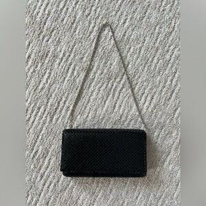 Black Clutch with Chain Strap